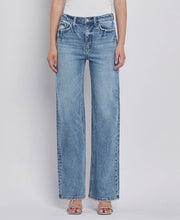 Load image into Gallery viewer, CLARE 90'S SUPER HIGH RISE WIDE JEANS | MEDIUM WASH