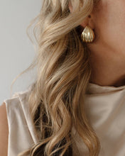 Load image into Gallery viewer, TILLY TEXTURED STATEMENT EARRINGS | GOLD FILLED