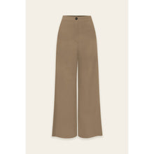 Load image into Gallery viewer, ADELINE LINEN BLEND WIDE LEG PANTS | IVORY