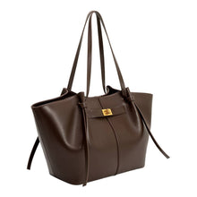 Load image into Gallery viewer, IMELDA RECYCLED VEGAN LEATHER TOTE BAG | ESPRESSO