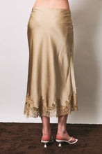 Load image into Gallery viewer, LIVIA LACE TRIM MIDI SKIRT
