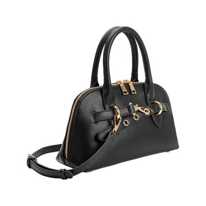 RUE TOP HANDLE VEGAN BAG | BLACK