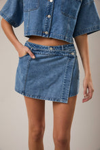 Load image into Gallery viewer, DANA DENIM WRAP SKORT