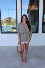 Load image into Gallery viewer, ZOE OVERSIZED BUTTON DOWN TOP | SAGE