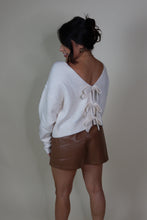 Load image into Gallery viewer, ASTER VEGAN LEATHER SHORTS | CHESTNUT