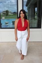 Load image into Gallery viewer, DORTHY POLKA DOTS HALTER TOP | RED &amp; WHITE