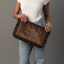 Load image into Gallery viewer, BETTER LATE THAN UGLY RUFFLE TRAVEL POUCH