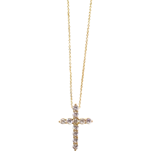 HOPE CZ CROSS NECKLACE