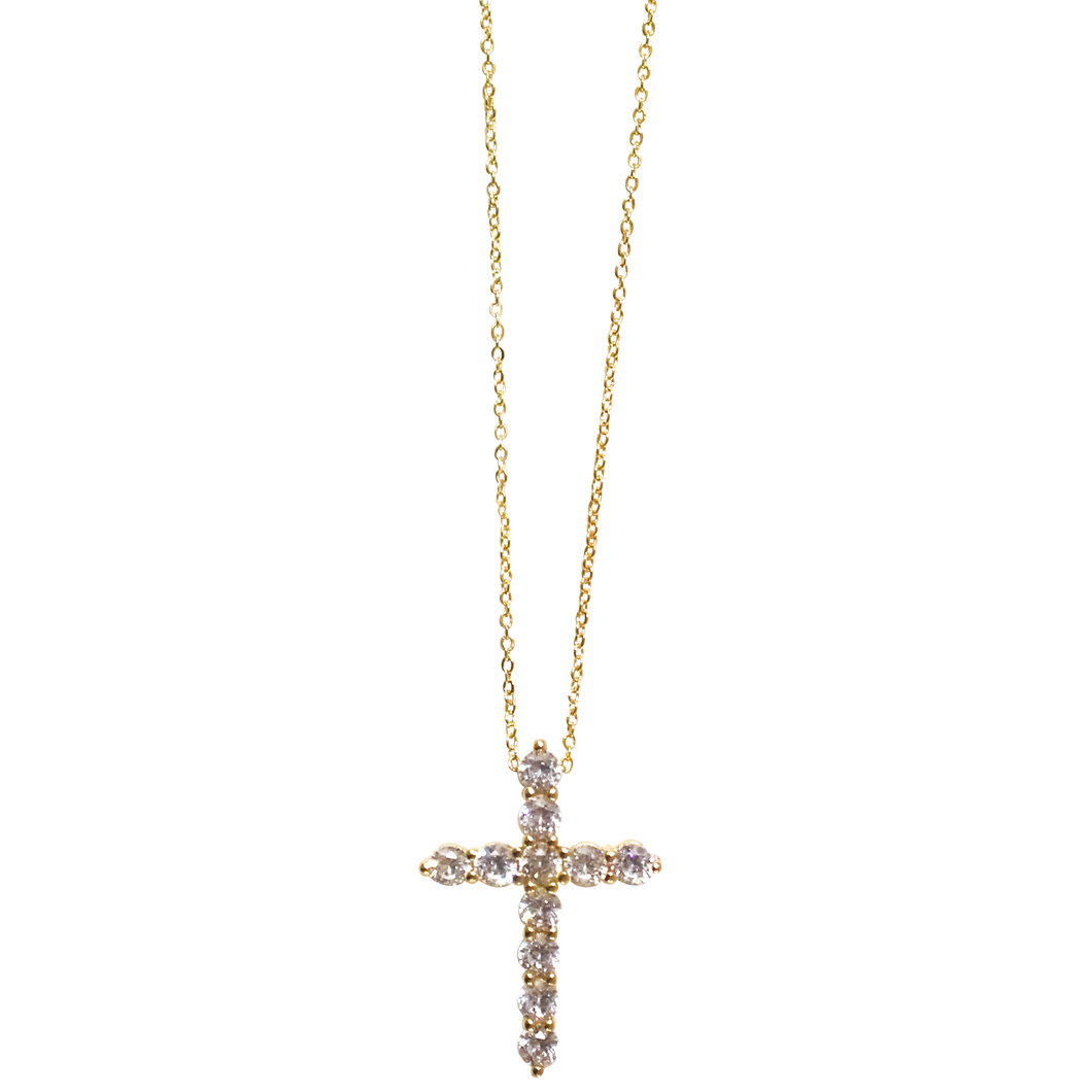 HOPE CZ CROSS NECKLACE