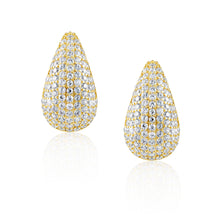 Load image into Gallery viewer, CELINE CZ RAINDROP EARRINGS | SAHIRA