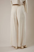 Load image into Gallery viewer, ELENA LINEN BLEND WIDE LEG PANT SET | NATURAL
