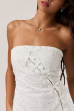 Load image into Gallery viewer, OPHELIA STRAPLESS BOW DETAIL MINI DRESS | FINAL SALE