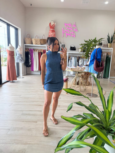 LEXIE DENIM DRESS