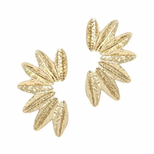 TEXTURED GOLD STUD WING