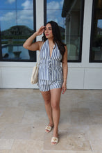 Load image into Gallery viewer, MIRA HALTER SHIRRED TOP | CHAMBRAY