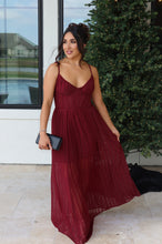 Load image into Gallery viewer, MULBERRY SHADOW CORSET MAXI DRESS