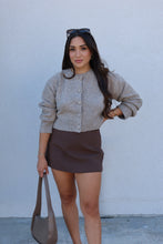 Load image into Gallery viewer, HAVEN HIGH WAIST SKORT | CHOCOLATE BROWN