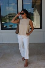 Load image into Gallery viewer, SAMMI SLEEVELESS SWEATER TOP | NATURAL