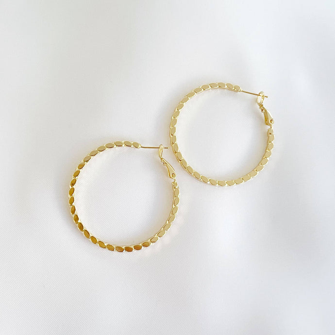 GOLDIE DOT HOOPS | GOLD FILLED