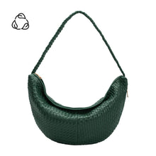 Load image into Gallery viewer, RAQUEL RECYCLED XL RECYCLED SHOULDER BAG | EMERALD GREEN