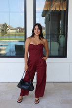 Load image into Gallery viewer, ANGELA SWEETHEART NECKLINE CORSET TOP | BURGUNDY