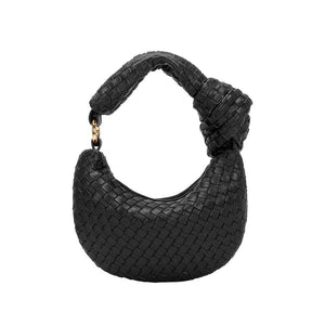 BRIGITTE CHARM RECYCLED TOP HANDLE BAG | BLACK