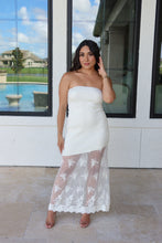 Load image into Gallery viewer, HAZEL LACE KNIT DRESS | CREAM