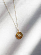 Load image into Gallery viewer, SUNBURST PENDANT NECKLACE | GOLD FILLED