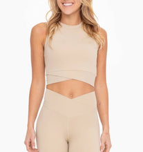 Load image into Gallery viewer, KATHY CROSSOVER ACTIVE TOP | GREEN KHAKI