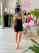 Load image into Gallery viewer, OTG CROSS BACK ACTIVE ROMPER | BLACK