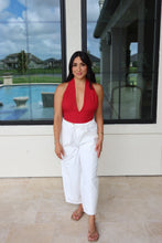 Load image into Gallery viewer, DORTHY POLKA DOTS HALTER TOP | RED &amp; WHITE