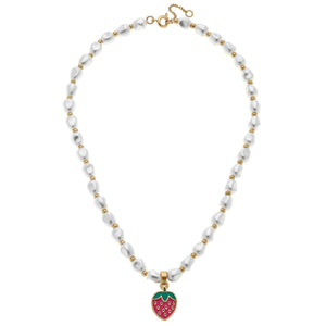 FRUITY STRAWBERRY PEARL NECKLACE