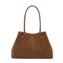 Load image into Gallery viewer, IRENE VEGAN SUEDE SHOULDER BAG | TAN
