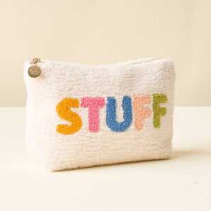 "STUFF" TEDDY POUCH | MULTI