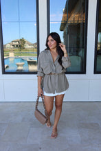 Load image into Gallery viewer, ZOE OVERSIZED BUTTON DOWN TOP | SAGE