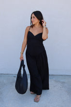 Load image into Gallery viewer, AMAYA OPEN BACK TOP &amp; HIGHWAISTED FLARE PANT SET | BLACK