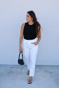 REAGAN SLEEVELESS BODYSUIT | BLACK