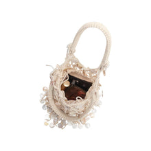 Load image into Gallery viewer, VENICE NATURAL SHELL TOP HANDLE BAG
