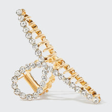 Load image into Gallery viewer, RHINESTONE LOOP CLAW CLIP | GOLD