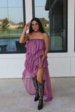 Load image into Gallery viewer, DANDELION RUFFLE HIGH LOW DRESS | MAUVE