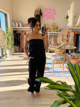 Load image into Gallery viewer, DARCY STRAPLESS CARGO JUMPSUIT