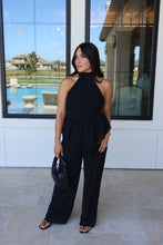 Load image into Gallery viewer, AVELINE WIDE LEG CHIFFON PANTS | BLACK
