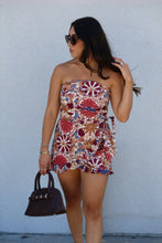 Load image into Gallery viewer, CLARA FLORAL ROMPER | CREAM &amp; WINE