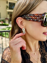 Load image into Gallery viewer, GHOST PAVE FRINGE EARRINGS