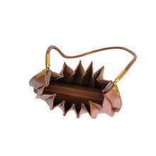 Load image into Gallery viewer, CARRIE PLEATED SHOULDER BAG | SADDLE