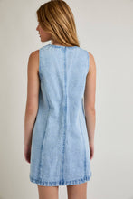 Load image into Gallery viewer, SMALL TOWN BUTTON DOWN DENIM MINI DRESS
