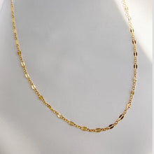 Load image into Gallery viewer, KAMRYN DAPPED SEQUIN LAYERING CHAIN NECKLACE | GOLD FILLED