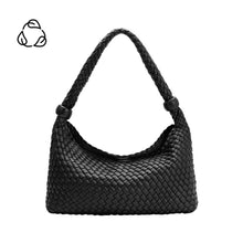 Load image into Gallery viewer, QUINN RECYCLED VEGAN SHOULDER BAG | BLACK