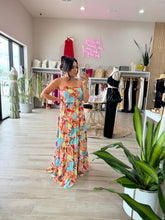 Load image into Gallery viewer, HAVANA FLORAL CONTRAST MAXI DRESS | MULTICOLOR