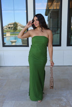 Load image into Gallery viewer, IBIZA PALM LINEN BLEND MAXI DRESS